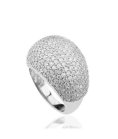 Gümüş Çok Taşlı Bayan Yüzük