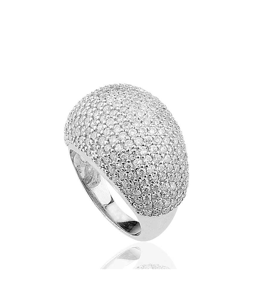 Gümüş Çok Taşlı Bayan Yüzük