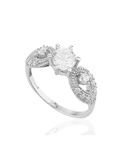 Gümüş Tek Taş Bayan Yüzük