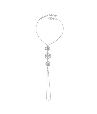 Gümüş Kar Tanesi Şahmeran Bayan Bileklik