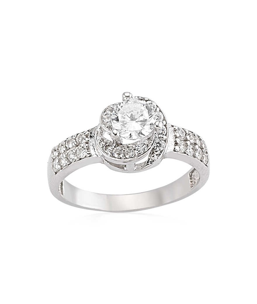 Gümüş Tek Taş Bayan Yüzük