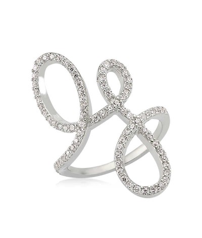 Gümüş Sonsuzluk Kördüğüm Bayan Yüzük