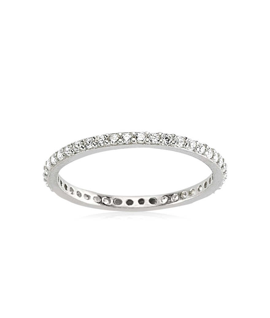 Gümüş İnce Tamtur Bayan Alyans Yüzük