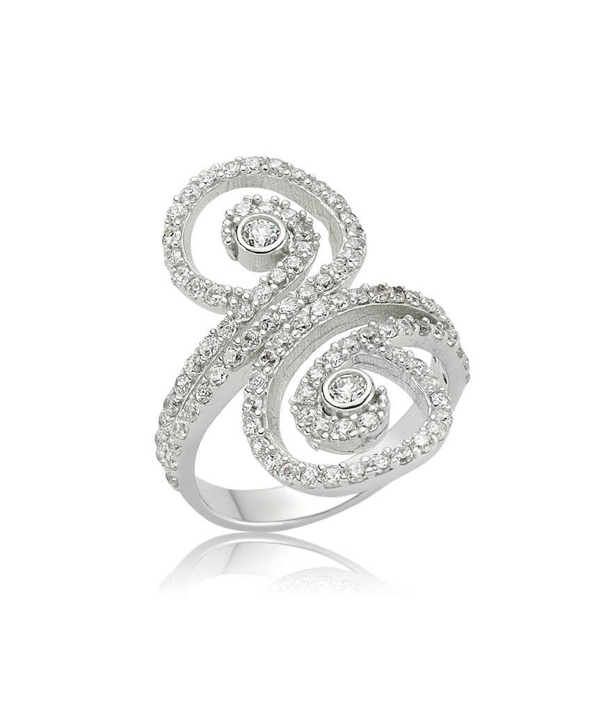 Gümüş Sonsuzluk Bayan Yüzük