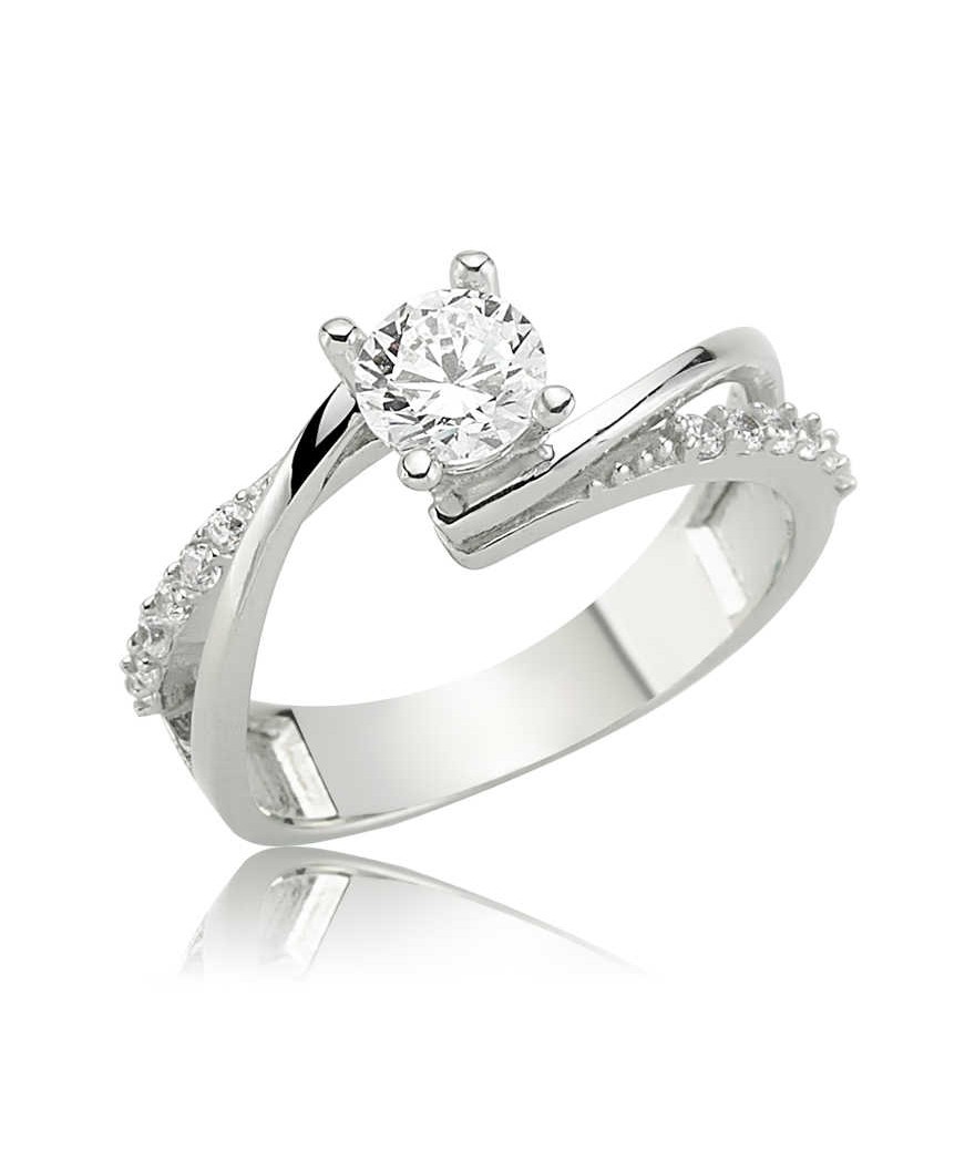 Gümüş Tek Taş Bayan Yüzük