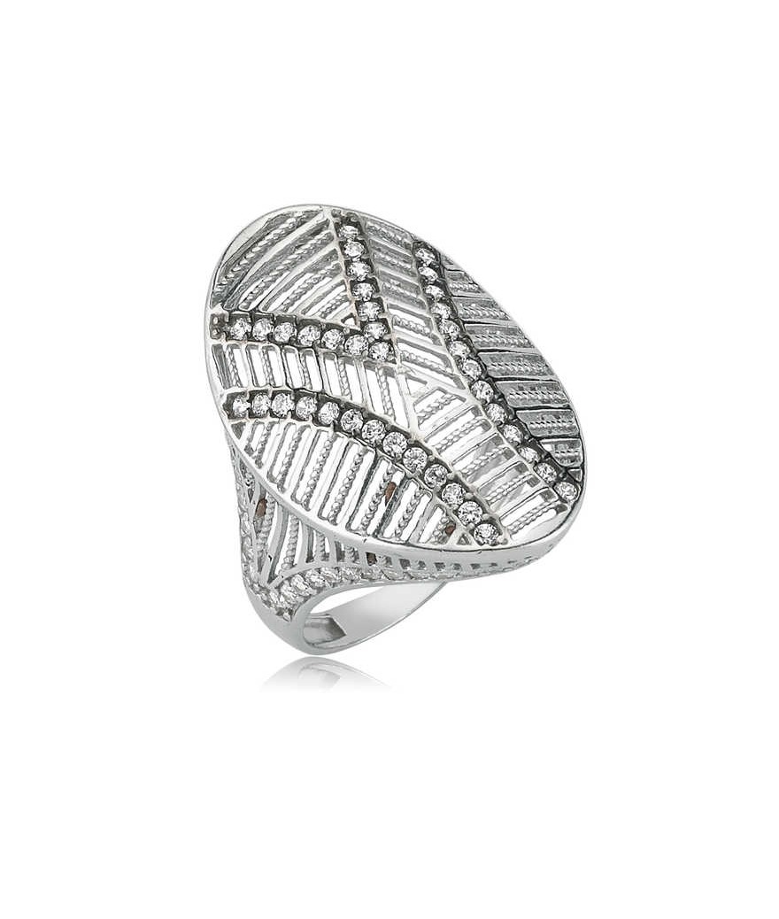 Gümüş Oval Bayan Yüzük