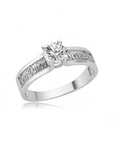 Seni Daima Seveceğim Yazılı Gümüş Yüzük