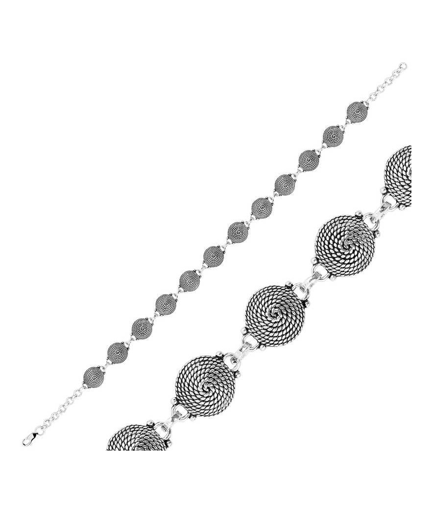 Gümüş Telkari Bayan Bileklik