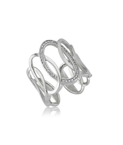 Gümüş Ovaller Bayan Yüzük