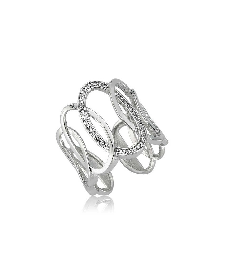 Gümüş Ovaller Bayan Yüzük