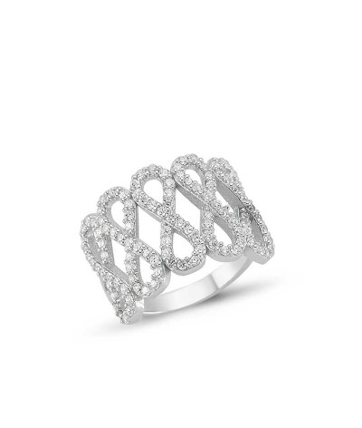 Gümüş Sonsuzluk Bayan Yüzük