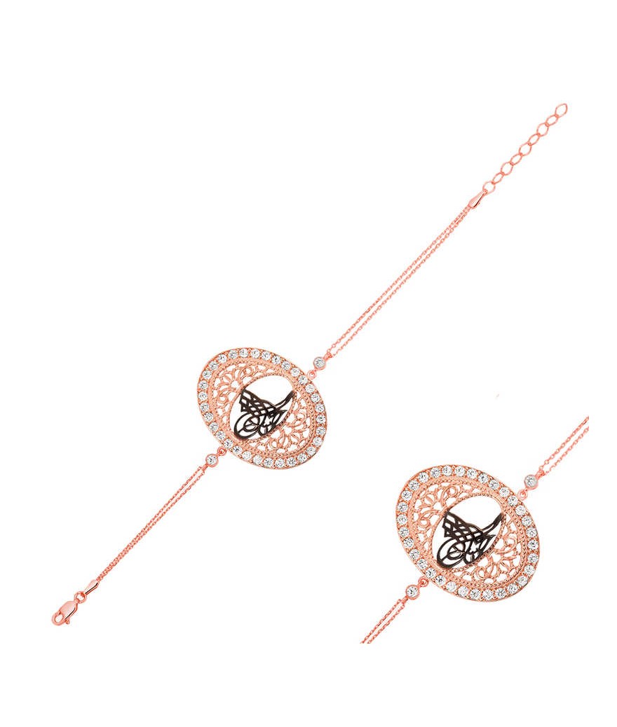 Gümüş Tuğralı Bayan Bileklik