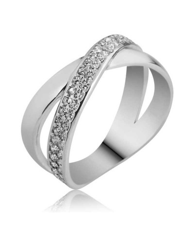 Gümüş İki Halka Bayan Yüzük