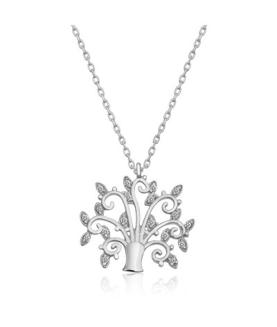 Gümüş Hayat Ağacı Bayan Kolye
