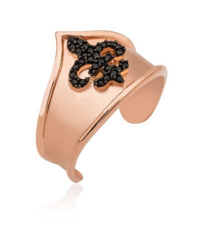 Gümüş Desenli Eklem Yüzük