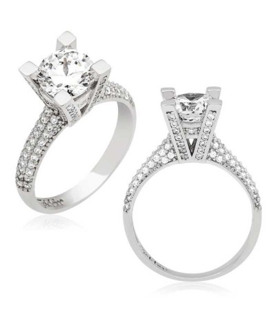 Gümüş Tek Taş Bayan Yüzük