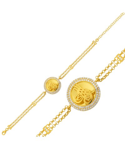 Gümüş Tuğralı Bayan Bileklik