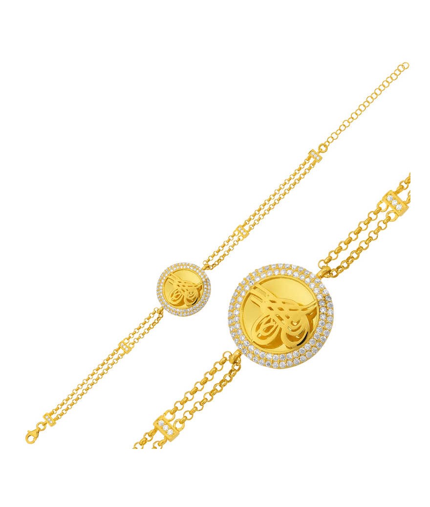 Gümüş Tuğralı Bayan Bileklik