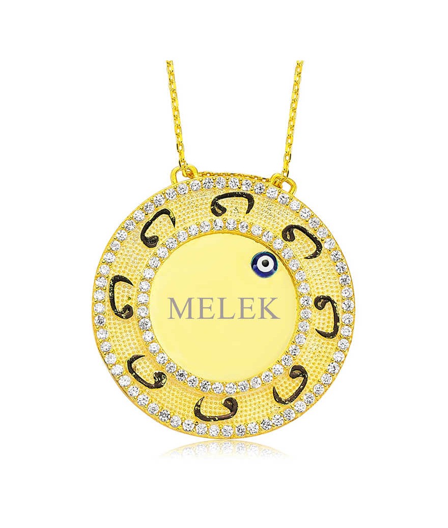 Gümüş Vav Kişiye Özel İsimli Bayan Kolye