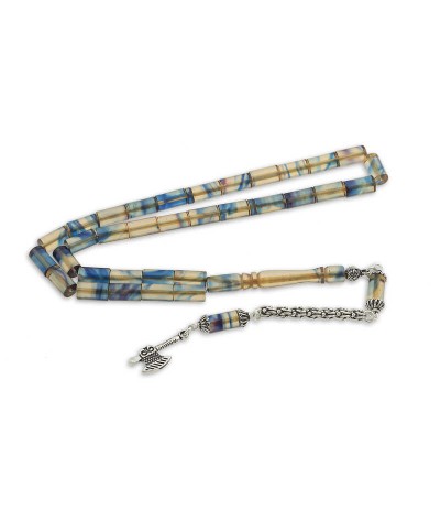 ​Gümüş Balta Püskül Ateş Kehribar Kesme Tesbih