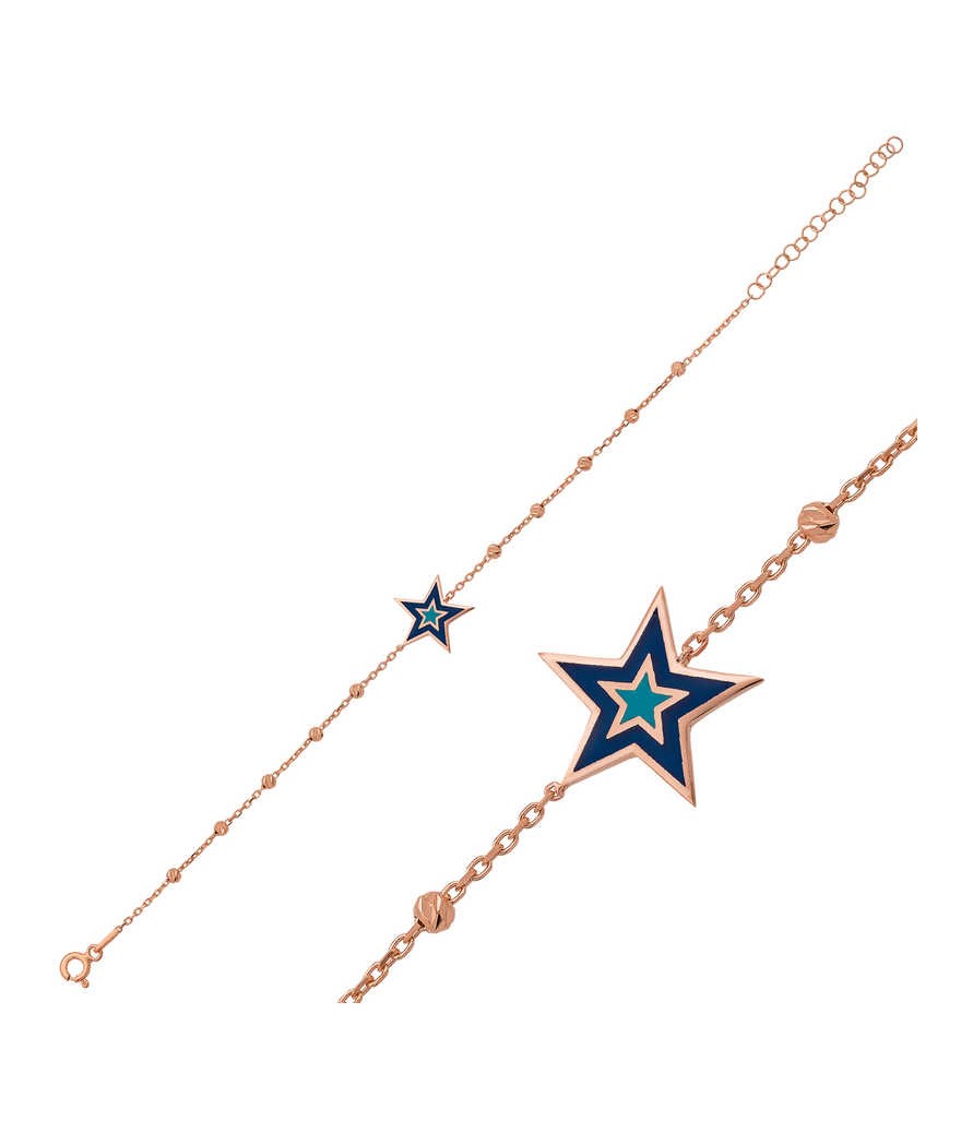 Gümüş Dorissa Yıldız Bayan Bileklik