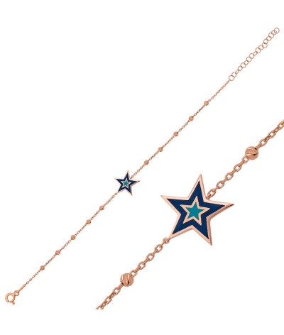 Gümüş Dorissa Yıldız Bayan Bileklik