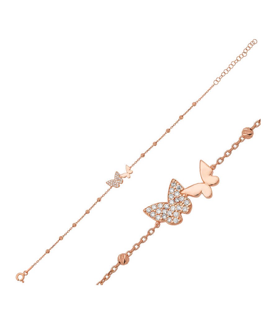 Gümüş Dorissa Kelebek Bayan Bileklik