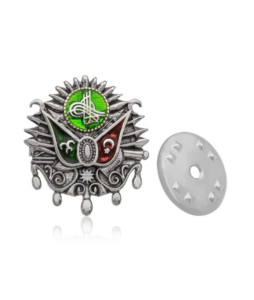 Gümüş Osmanlı Devlet Arması Rozet