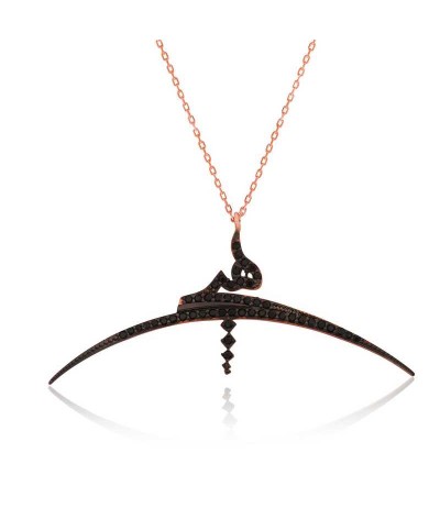 Gümüş Hiç Yazılı Bayan Kolye