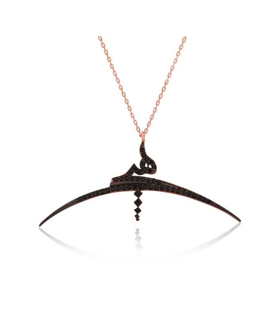 Gümüş Hiç Yazılı Bayan Kolye