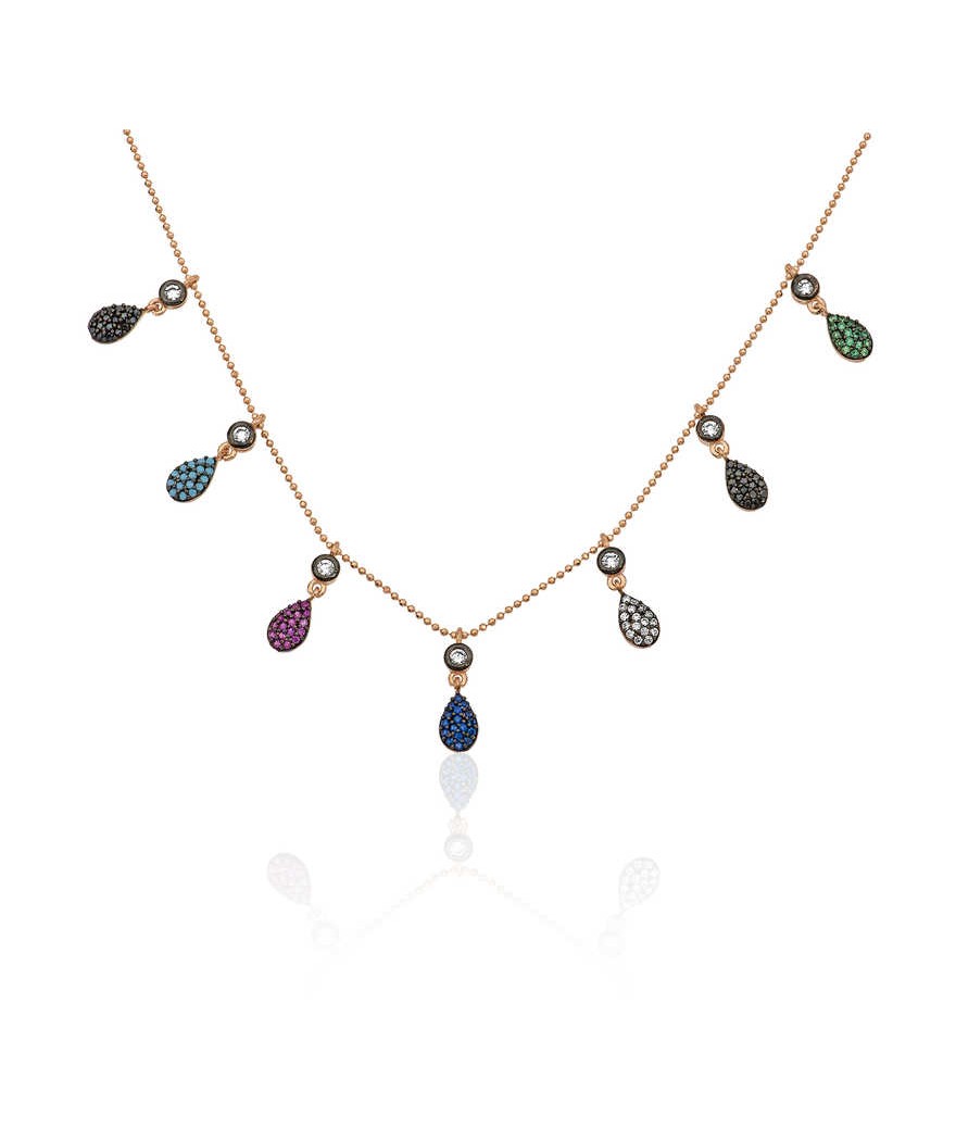 Gümüş Renkli Bayan Şans Kolyesi