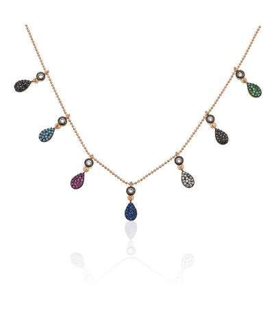 Gümüş Renkli Bayan Şans Kolyesi