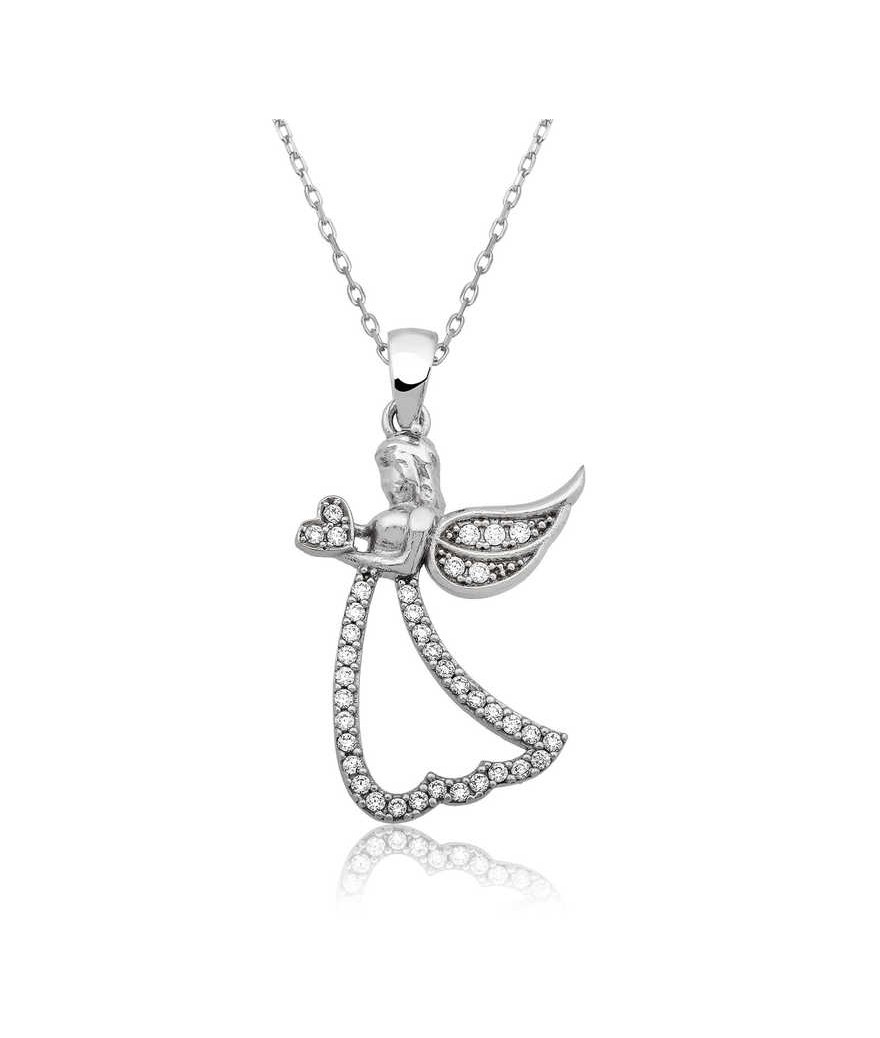 Gümüş Kanatlı Melek Kolye