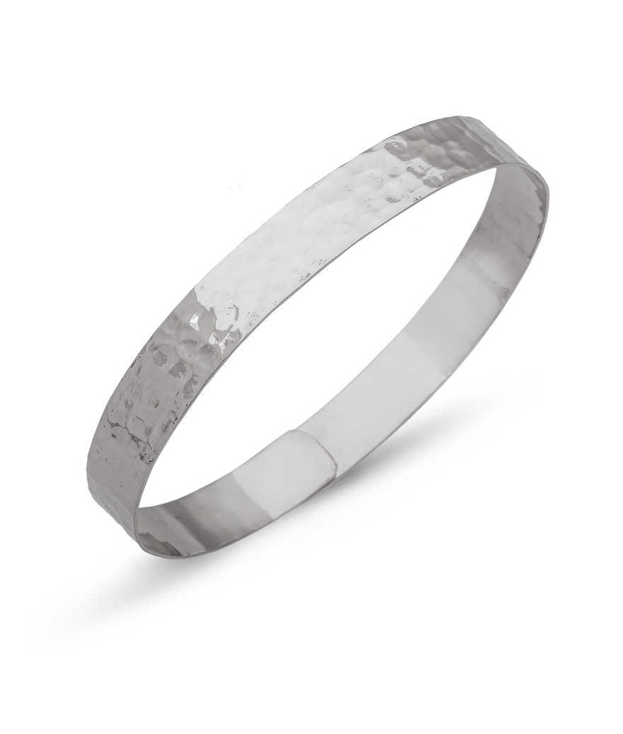 Gümüş Elişi Dövme Bayan Bilezik