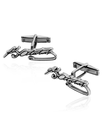 Gümüş Kemal Atatürk İmzalı Kol Düğmesi