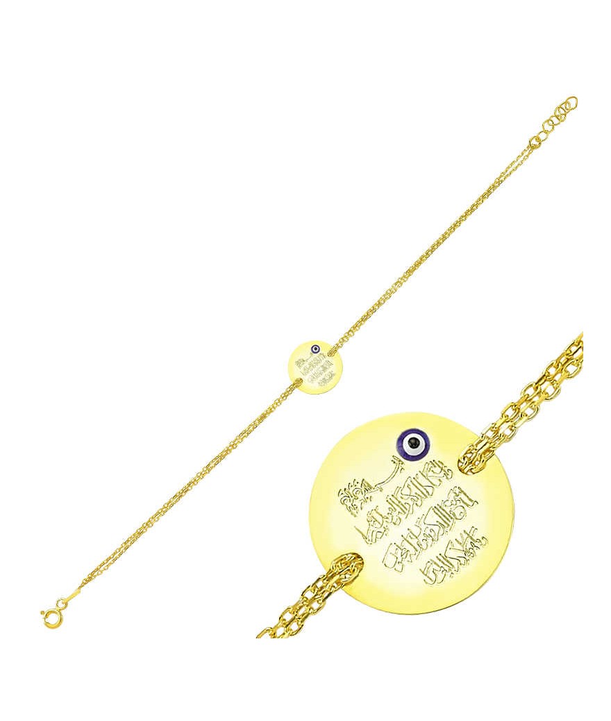 Gümüş Nazar Duası Bayan Bileklik