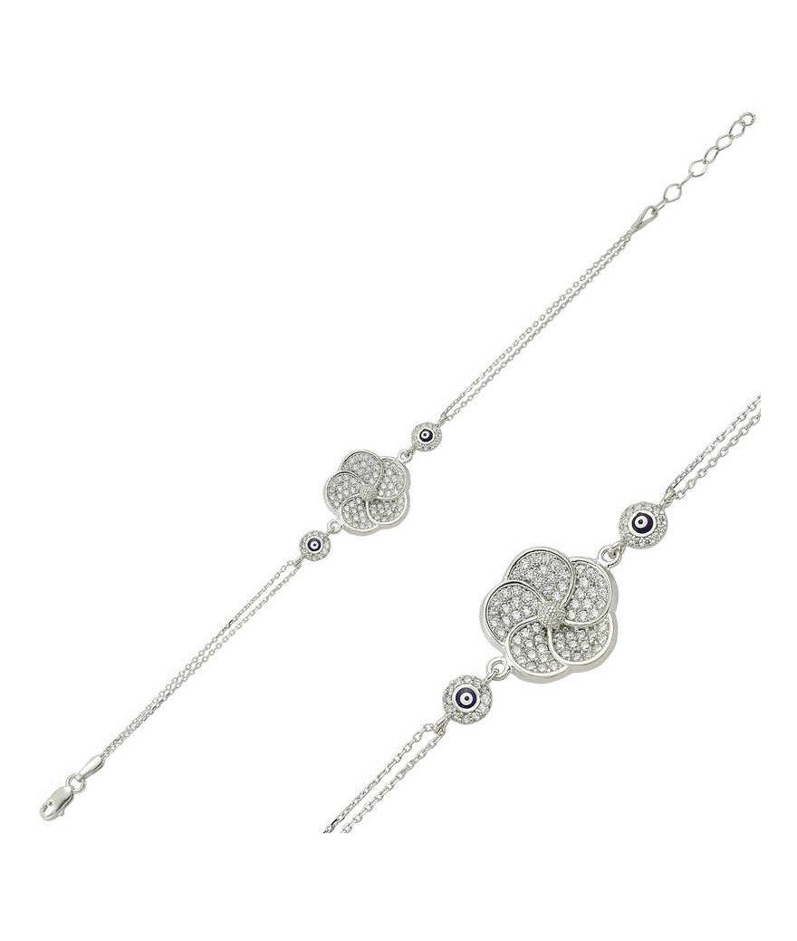 Gümüş Papatya Bayan Bileklik