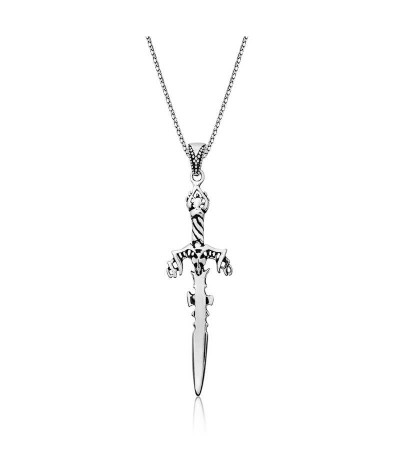 Gümüş Kılıç Erkek Kolye