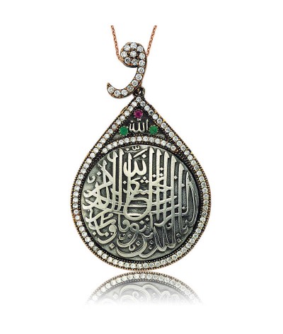 Gümüş Nazar Duası Bayan Kolye