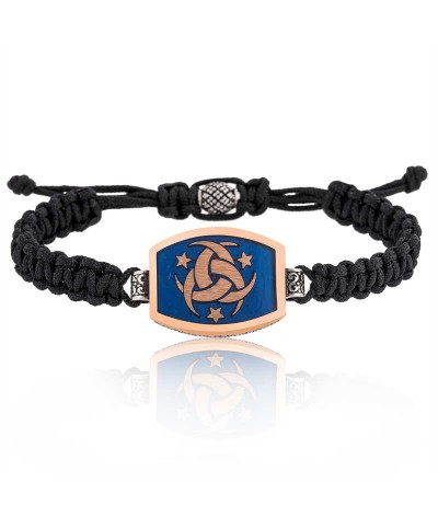 Gümüş Teşkilat-ı Mahsusa Makrome Erkek Bileklik