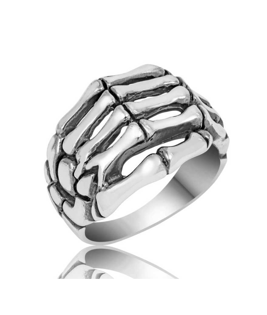 Gümüş İskelet Erkek Yüzük