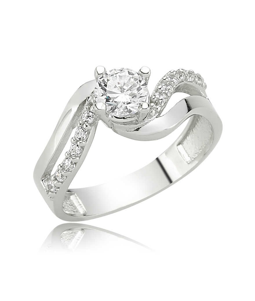 Gümüş Tek Taş Bayan Yüzük