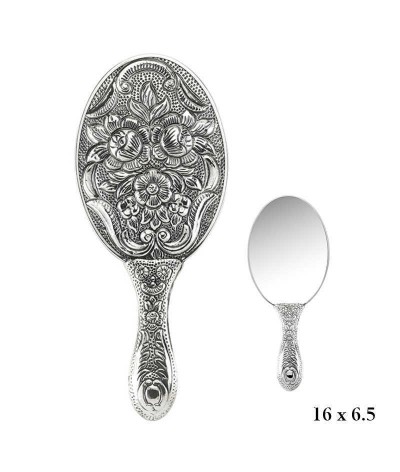 Manolya Motifli El Aynası