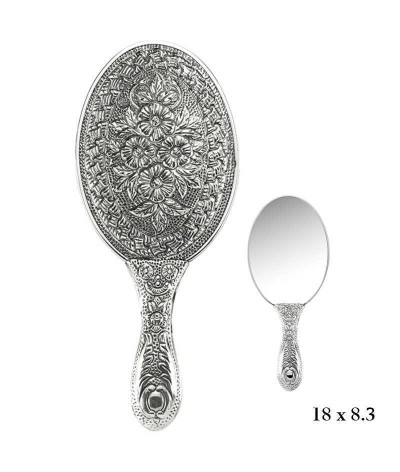 Papatya Motifli El Aynası