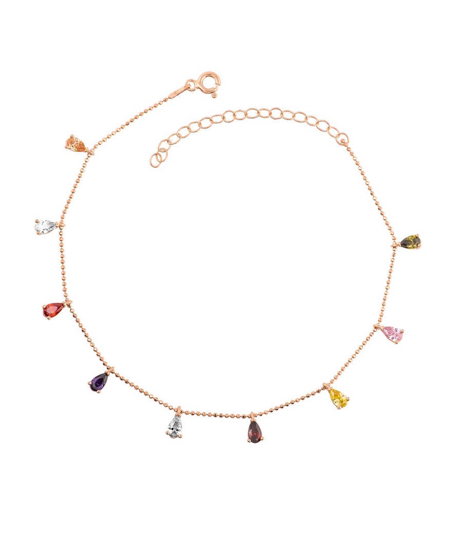 Gümüş Renkli Damla Halhal