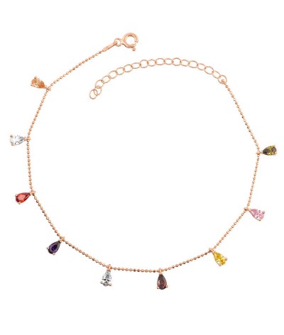 Gümüş Renkli Damla Halhal