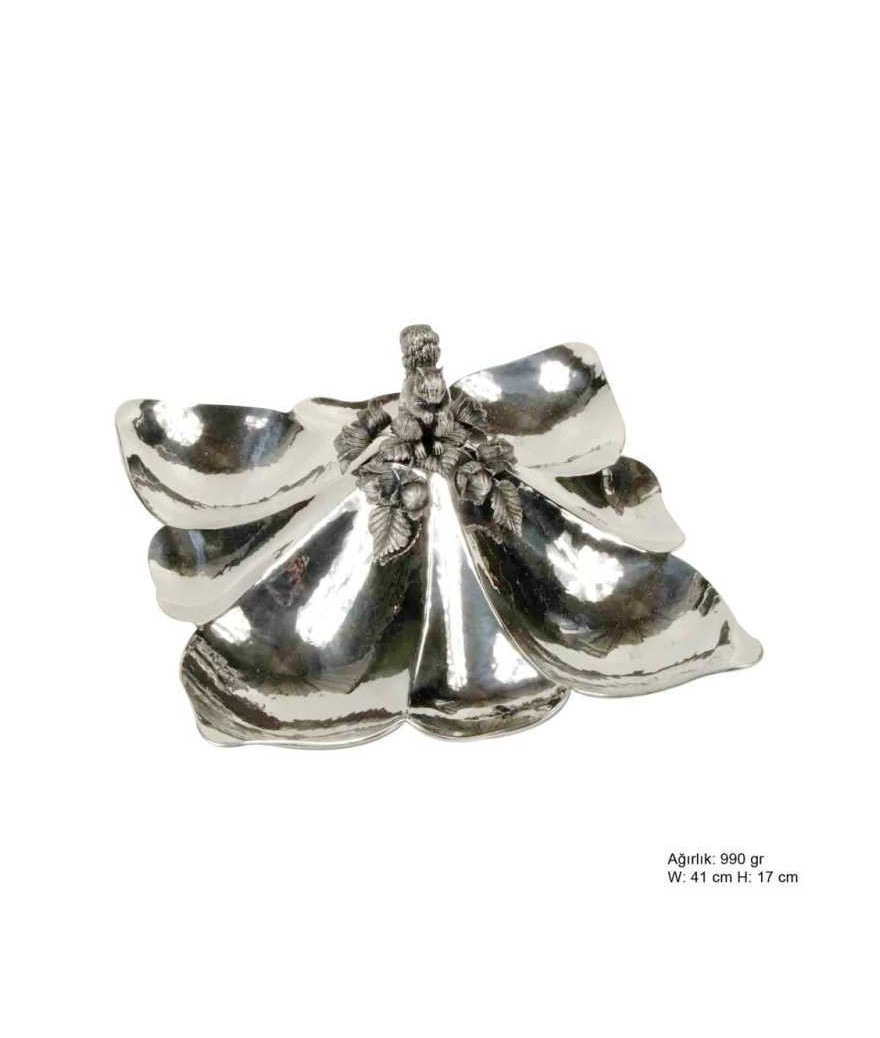 Sincap Desenli Gümüş Çerezlik