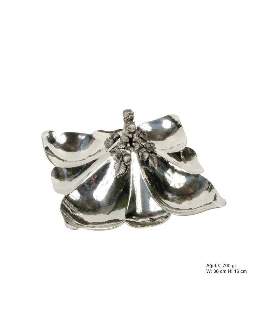 Sincap Desenli Gümüş Çerezlik