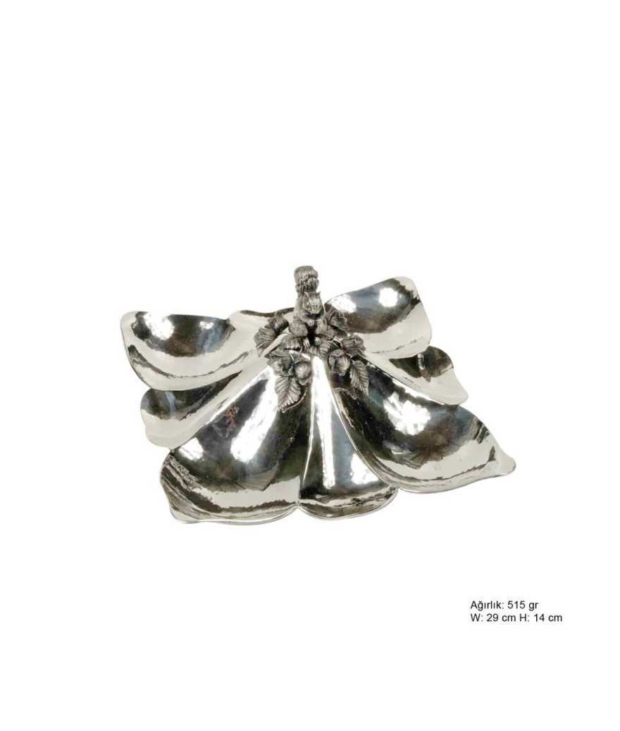 Sincap Desenli Gümüş Çerezlik