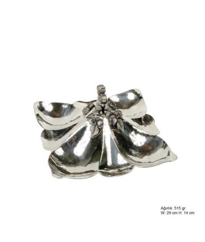 Sincap Desenli Gümüş Çerezlik